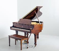 Steinway & Sons S 5'1 155cm 1953 Glossy Walnut Baby Grand Piano with Brass