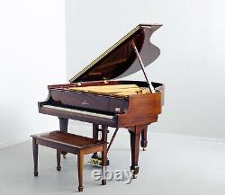 Steinway & Sons S 5'1 155cm 1953 Glossy Walnut Baby Grand Piano with Brass