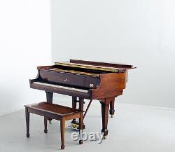 Steinway & Sons S 5'1 155cm 1953 Glossy Walnut Baby Grand Piano with Brass