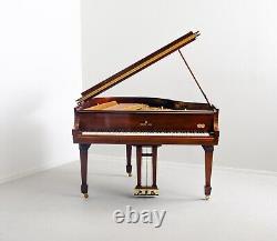 Steinway & Sons S 5'1 155cm 1953 Glossy Walnut Baby Grand Piano with Brass