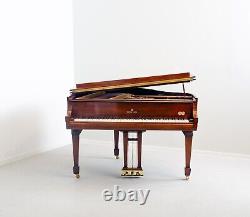 Steinway & Sons S 5'1 155cm 1953 Glossy Walnut Baby Grand Piano with Brass