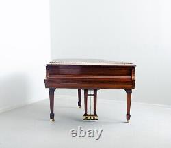 Steinway & Sons S 5'1 155cm 1953 Glossy Walnut Baby Grand Piano with Brass