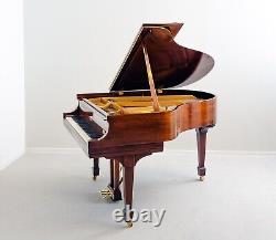 Steinway & Sons S 5'1 155cm 1953 Glossy Walnut Baby Grand Piano with Brass