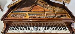 Steinway & Sons S 5'1 155cm 1953 Glossy Walnut Baby Grand Piano with Brass