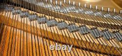 Steinway & Sons S 5'1 155cm 1953 Glossy Walnut Baby Grand Piano with Brass