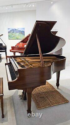 Steinway & Sons S 5'1 155cm 1953 Glossy Walnut Baby Grand Piano with Brass