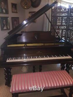 Steinway and Sons 1927 Model M #254412 Grand Piano with Matching Piano Bench