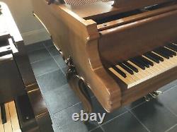 Steinway and Sons, Model M, Louis XV, Satin Walnut, 5 7 Grand Piano, 1978