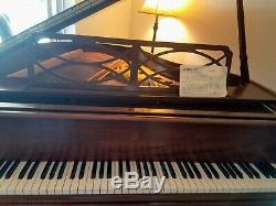 Superb Steinway & Sons Model M Chippendale Mahogany Grand Piano & Bench
