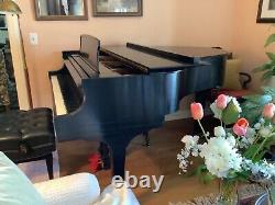 Very fine 2002 Steinway Model M Grand Piano Ebony Matte Case