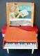 Vintage 18 Key Schoenhut Child Or Doll Toy Wooden Grand Piano Model # Bs18 + Box