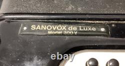 Vintage Sanovox Deluxe Accordion Model 300V Untested in OG Box