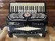 Vintage Titano Accordion Made In Italy, Black Model Grand, 120 Bass, 41 Keys