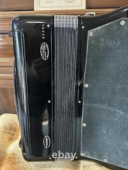 Vintage Titano Accordion Made in Italy, Black model Grand, 120 bass, 41 keys