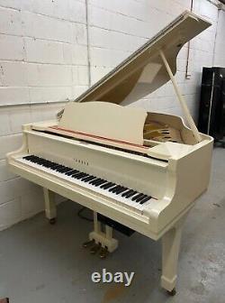 Yamaha Baby Grand Piano White High Gloss Model G1 Qrs Player