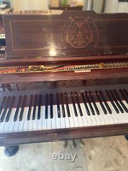 Young Chang Professional Grand Piano 5'9 Model G-037535 Mahogany with Inlays